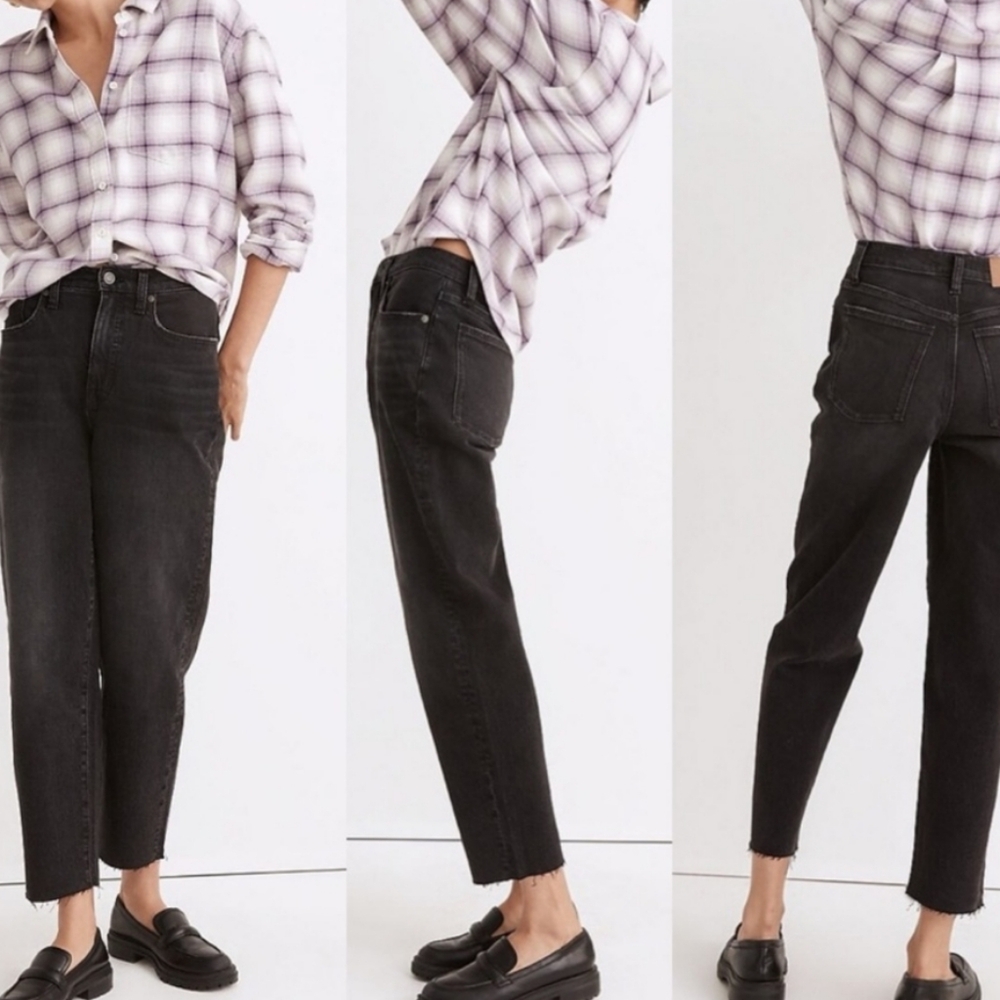 Madewell Balloon Jean in Black, 33 Tall 33T